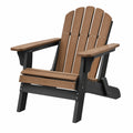 Silla Adirondack 82 x 79 x 98 cm de plástico marrón y negro plegable para exterior